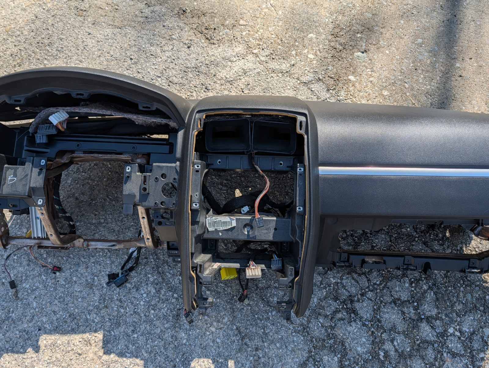 08-10 Dodge Charger Dash Panel and Frame Dark Gray