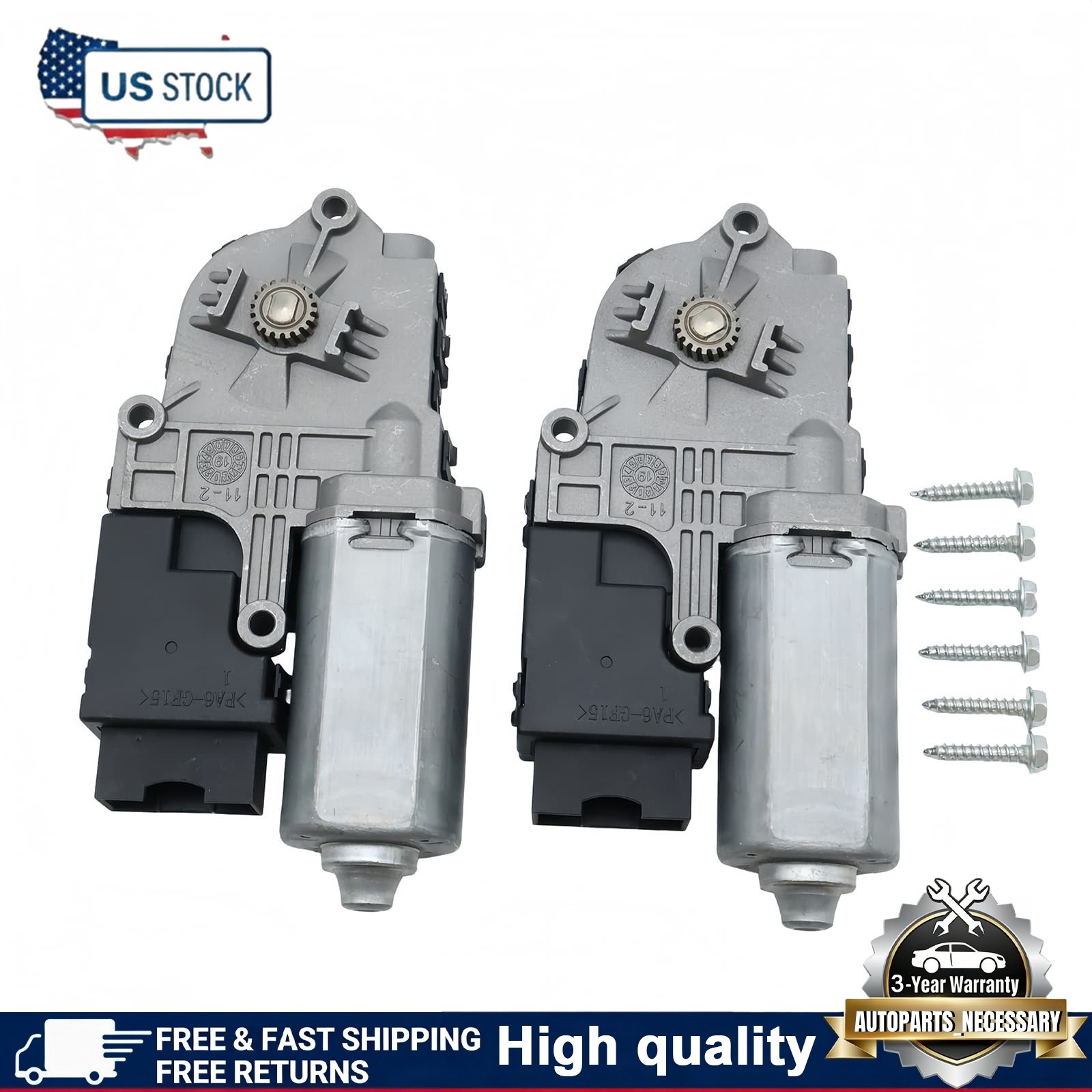 2Pcs Sunroof Moon Roof Motor For Ford Explorer Sport Utility 2011-2017 w/ Screws 2Pcs Sunroof Moon Roof Motor For Ford Explorer Sport Utility 2011-2017 w/ Screws