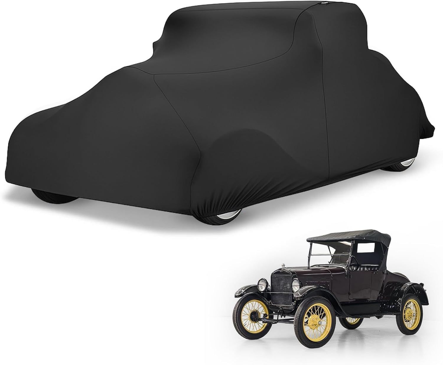 Stretch Satin Indoor Car Cover for Ford Model T 1914-1927, custom fit