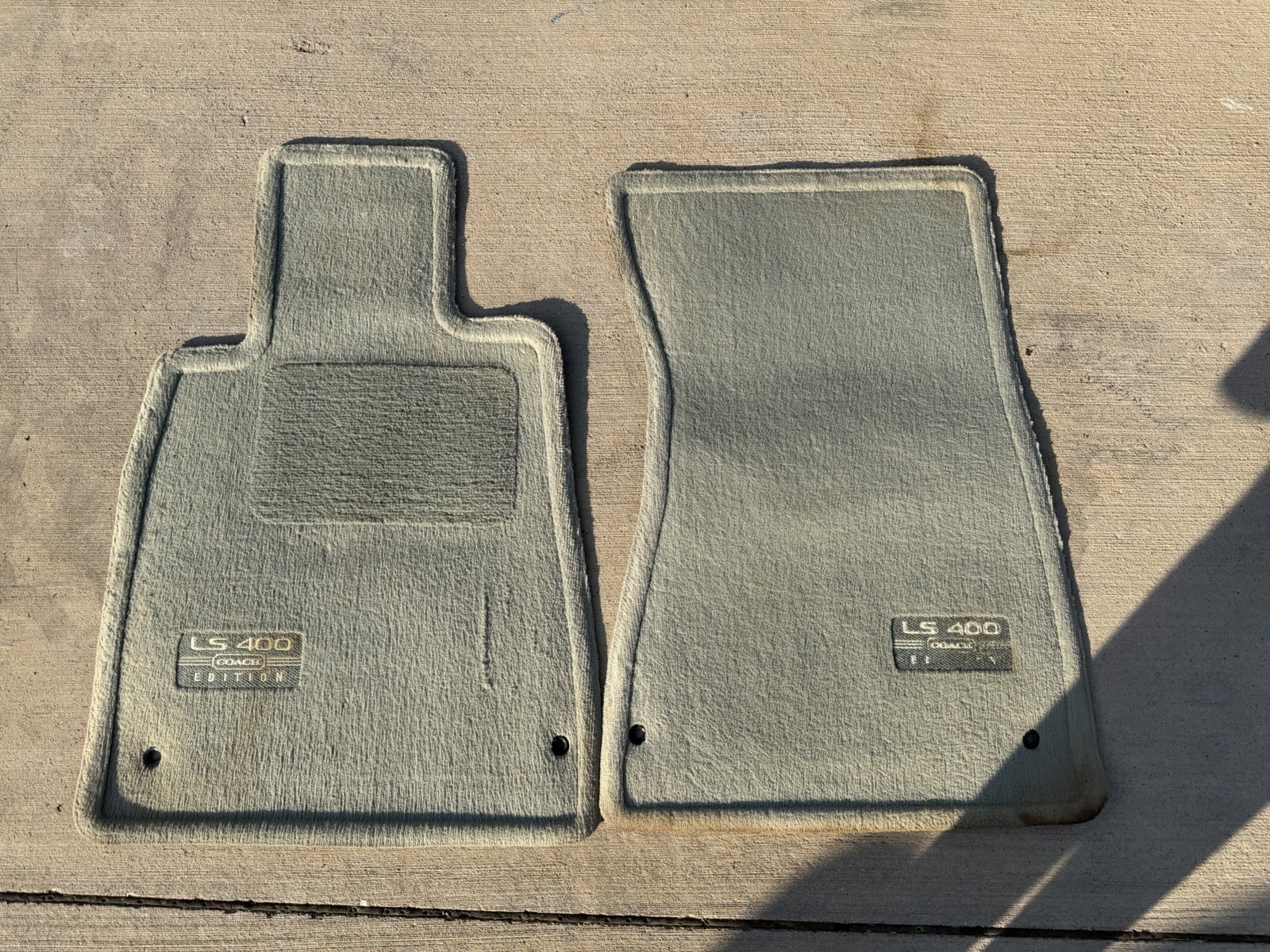 1995-2000 Lexus LS400 Grey WZ61 Coach Edition Floor Mats Front Left Right OEM
