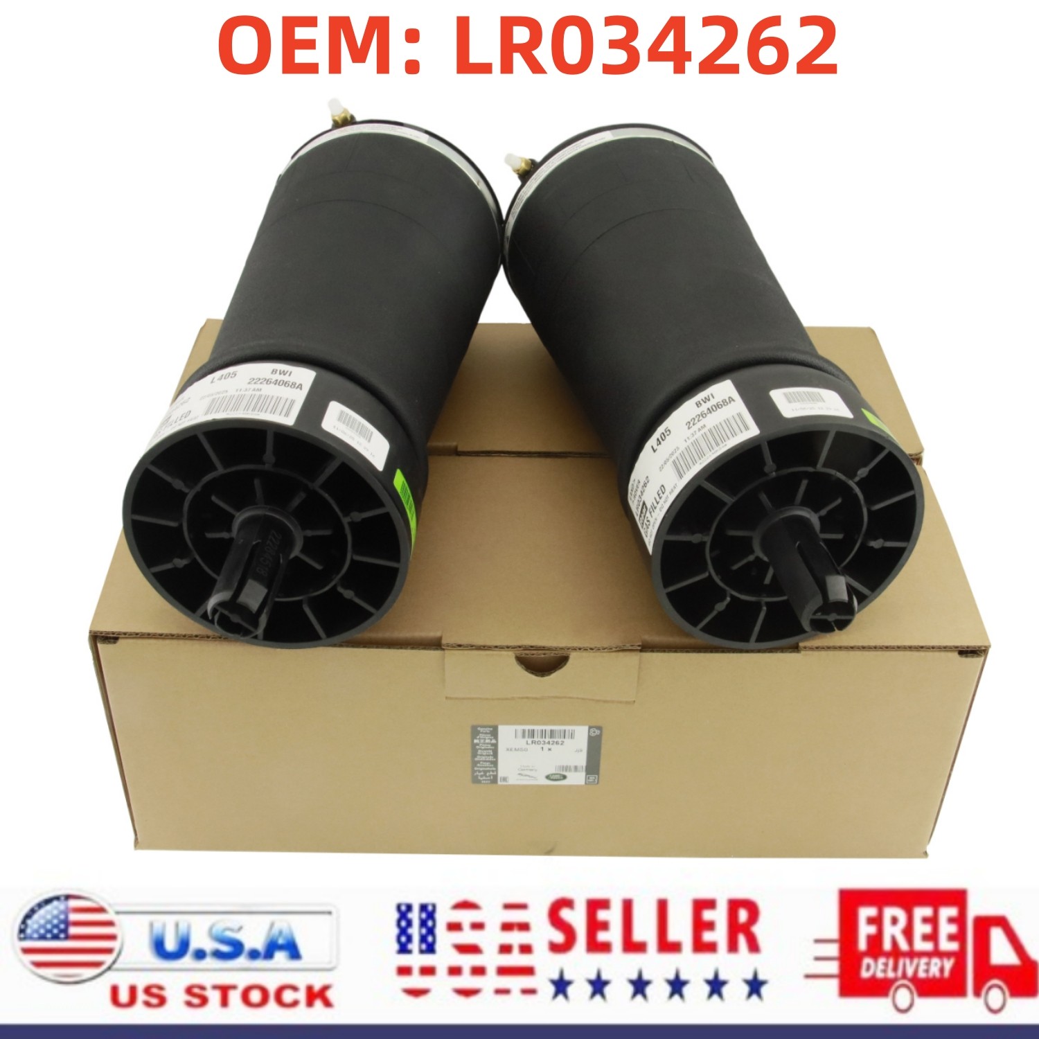 OEM Air Spring for Land Rover Range Rover L405 Discovery L462 LR034262
