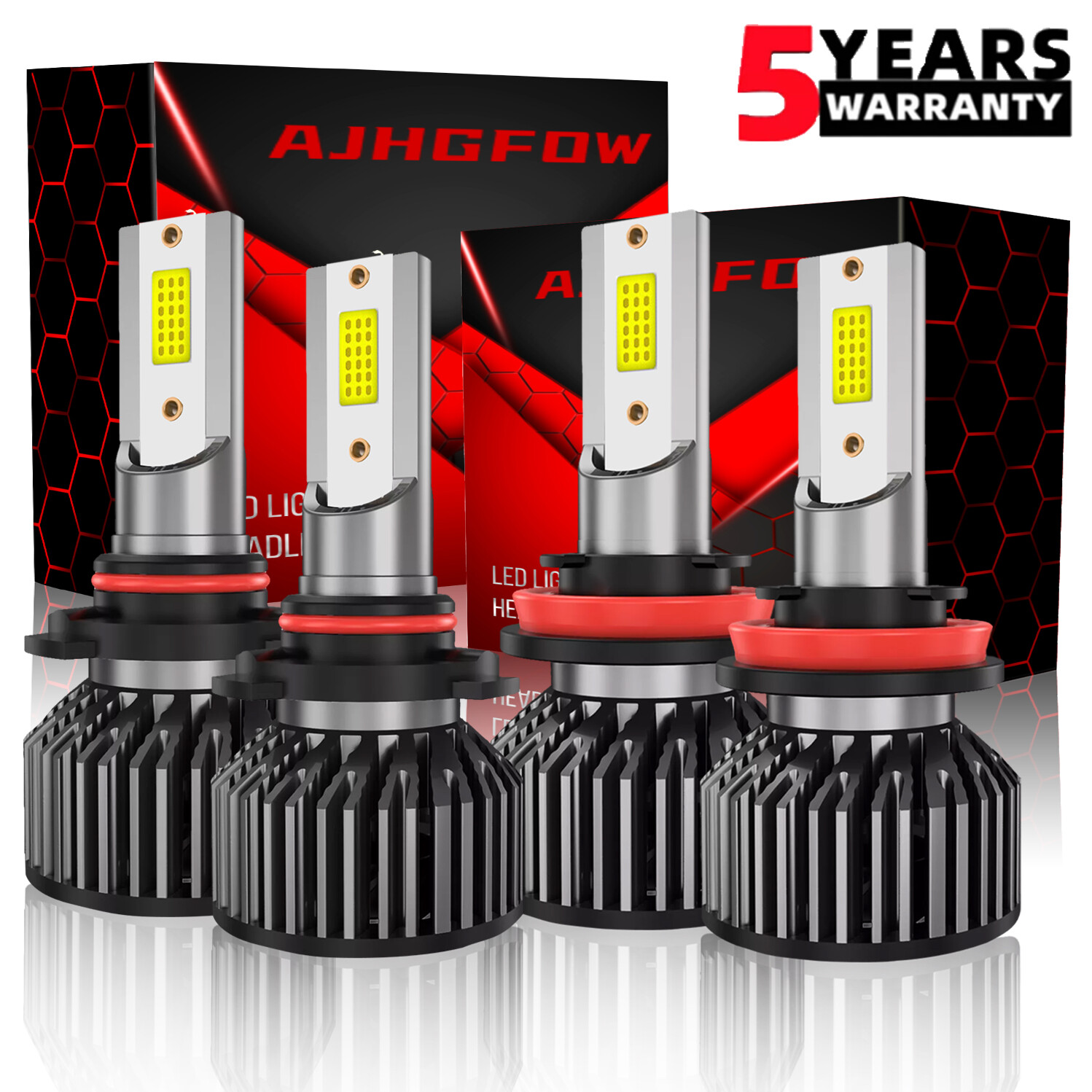 9005+ H11 Bombillos LED Focos Para Auto Carro Luz De Coche Faros Faro Delanteros