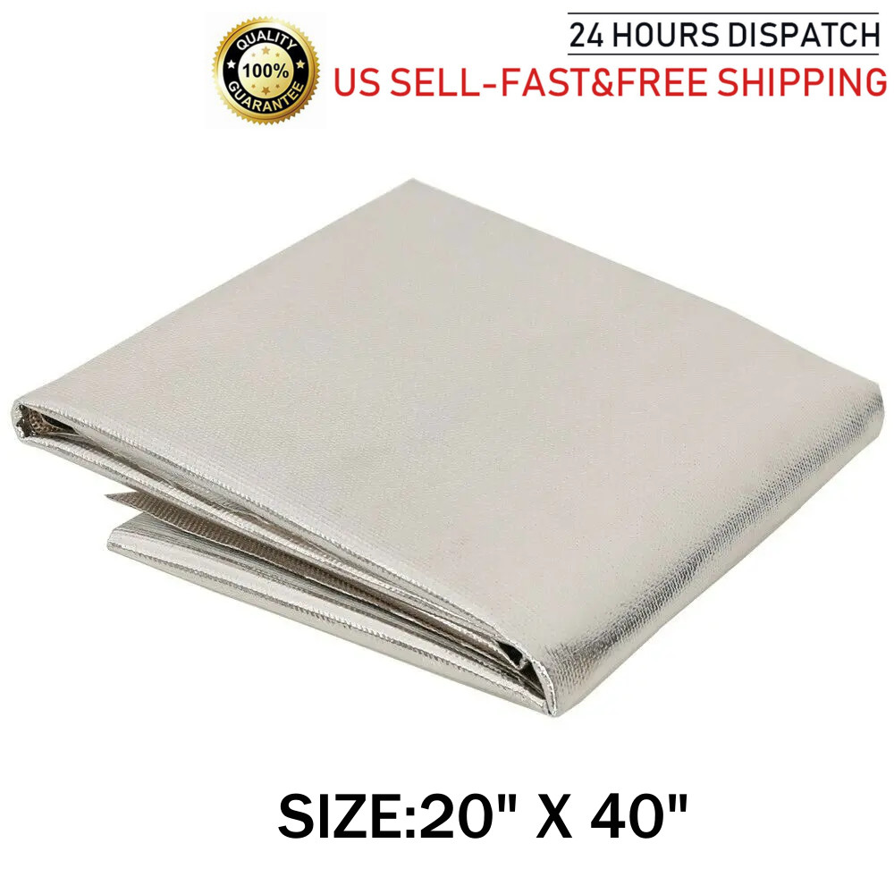 Aluminized Heat Shield Thermal Barrier Adhesive Backed Heat Blanket Big Size