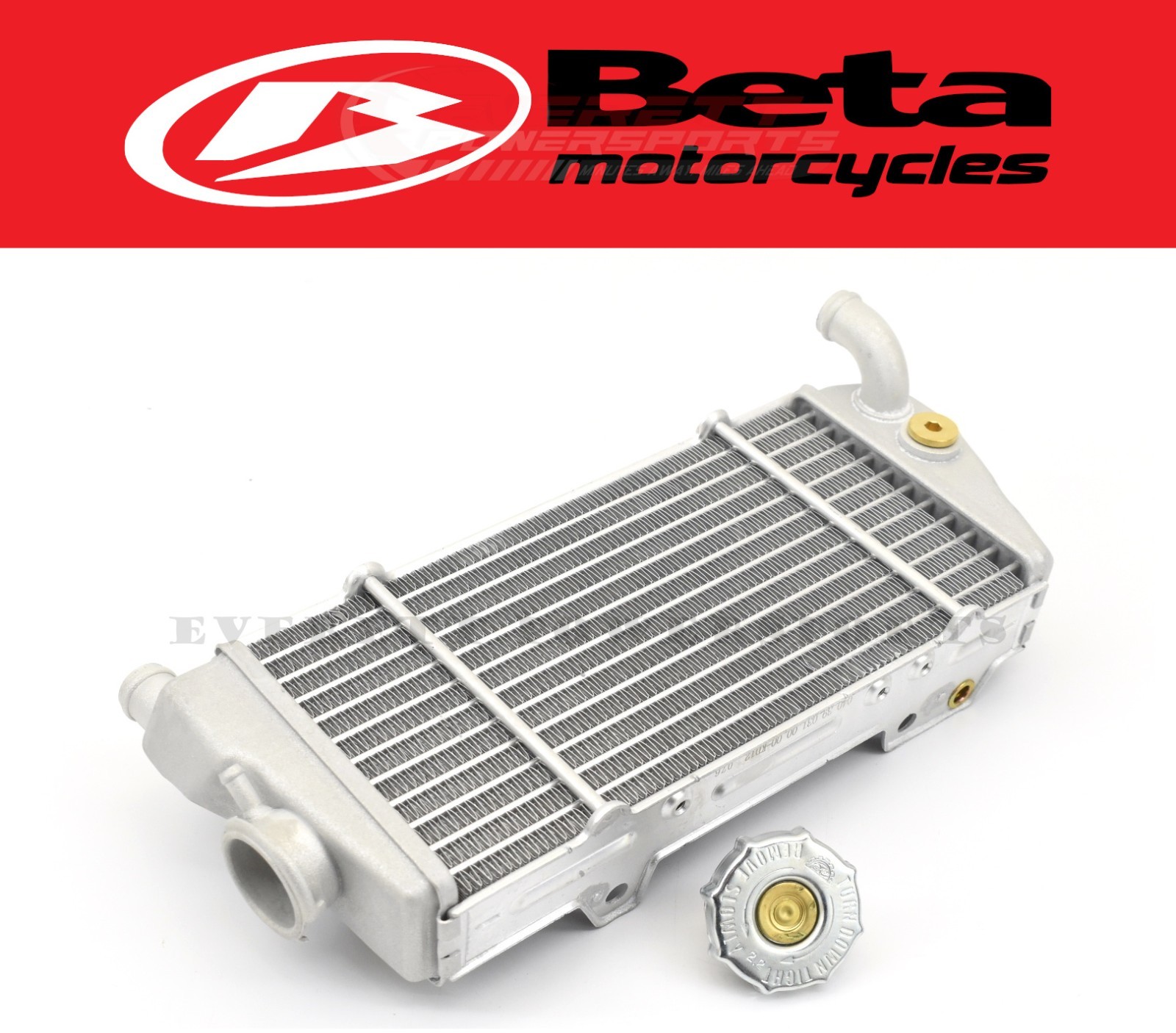 Left Radiator & Cap 2T 125 200 250 300 RR/Race/X-Pro 300 RX 20-25 OEM Beta #P286