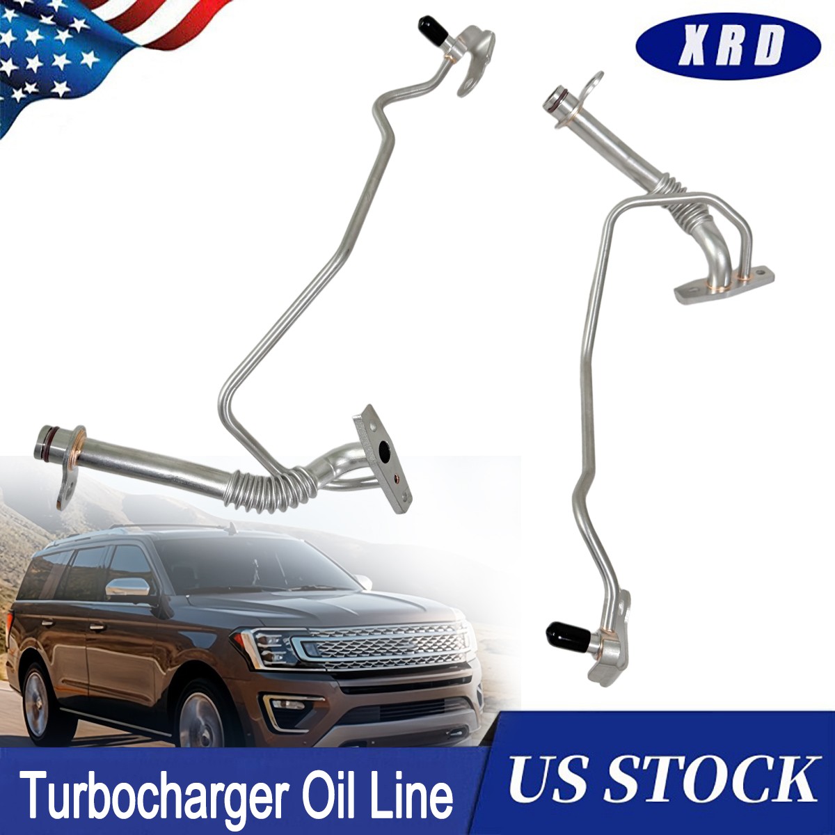 NEW Lower Turbocharger Oil Line Left & Right For Ford F-150 Expedition Transit