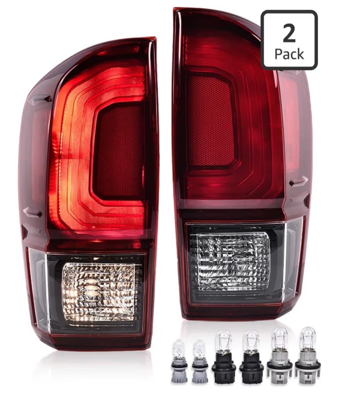 TRD Style Rear Tail Light Lamp Assembly W/Bulb Pair For Toyota Tacoma TRD Style Rear Tail Light Lamp Assembly W/Bulb Pair For Toyota Tacoma
