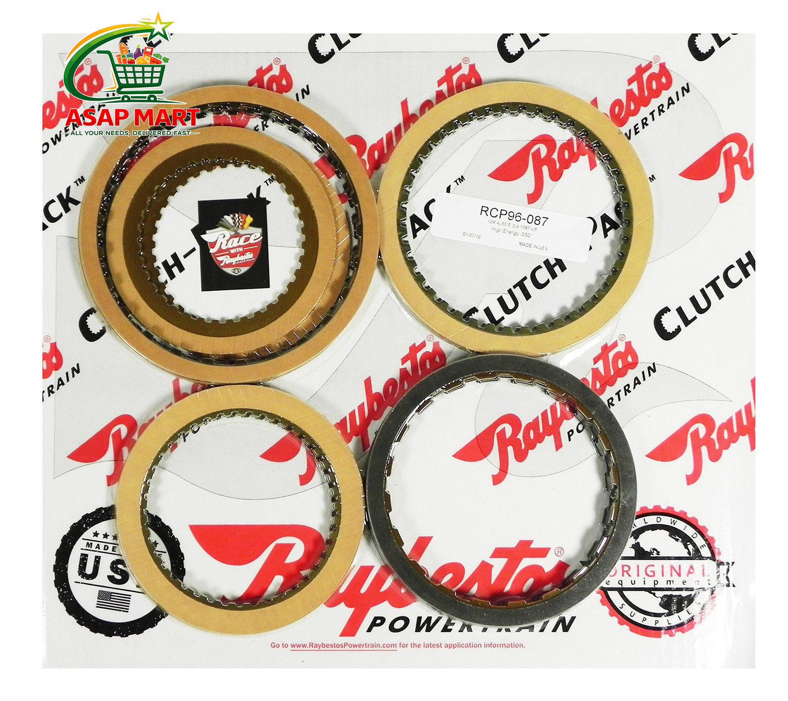 Raybestos Powertrain GM 4L60/E with High Energy 3-4 Clutch Friction Clutch... Raybestos Powertrain GM 4L60/E with High Energy 3-4 Clutch Friction Clutch...