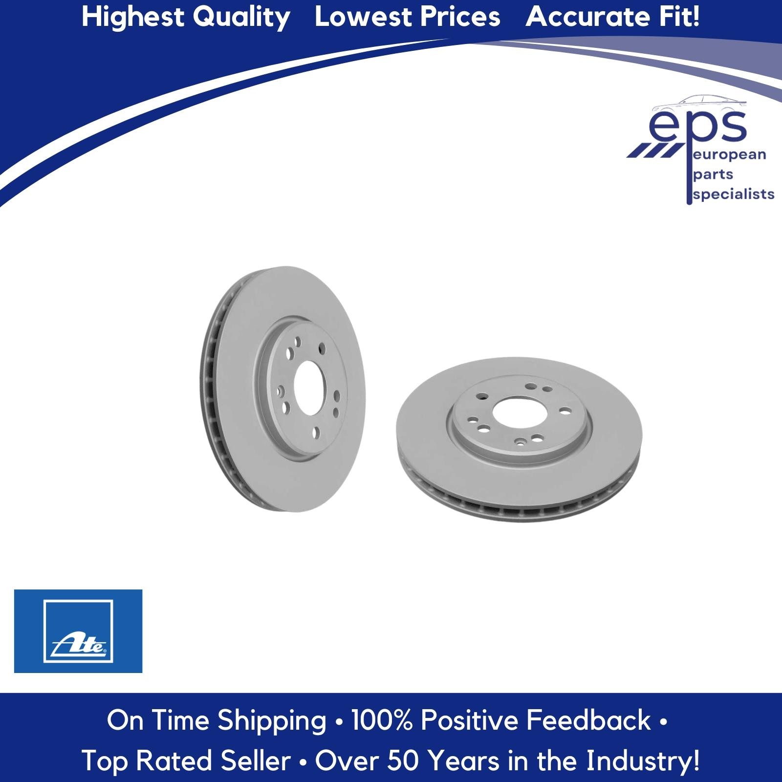 1990-98 Mercedes 500 E 300 SL 320 500 Front Brake Disc German Ate 129 421 20 12