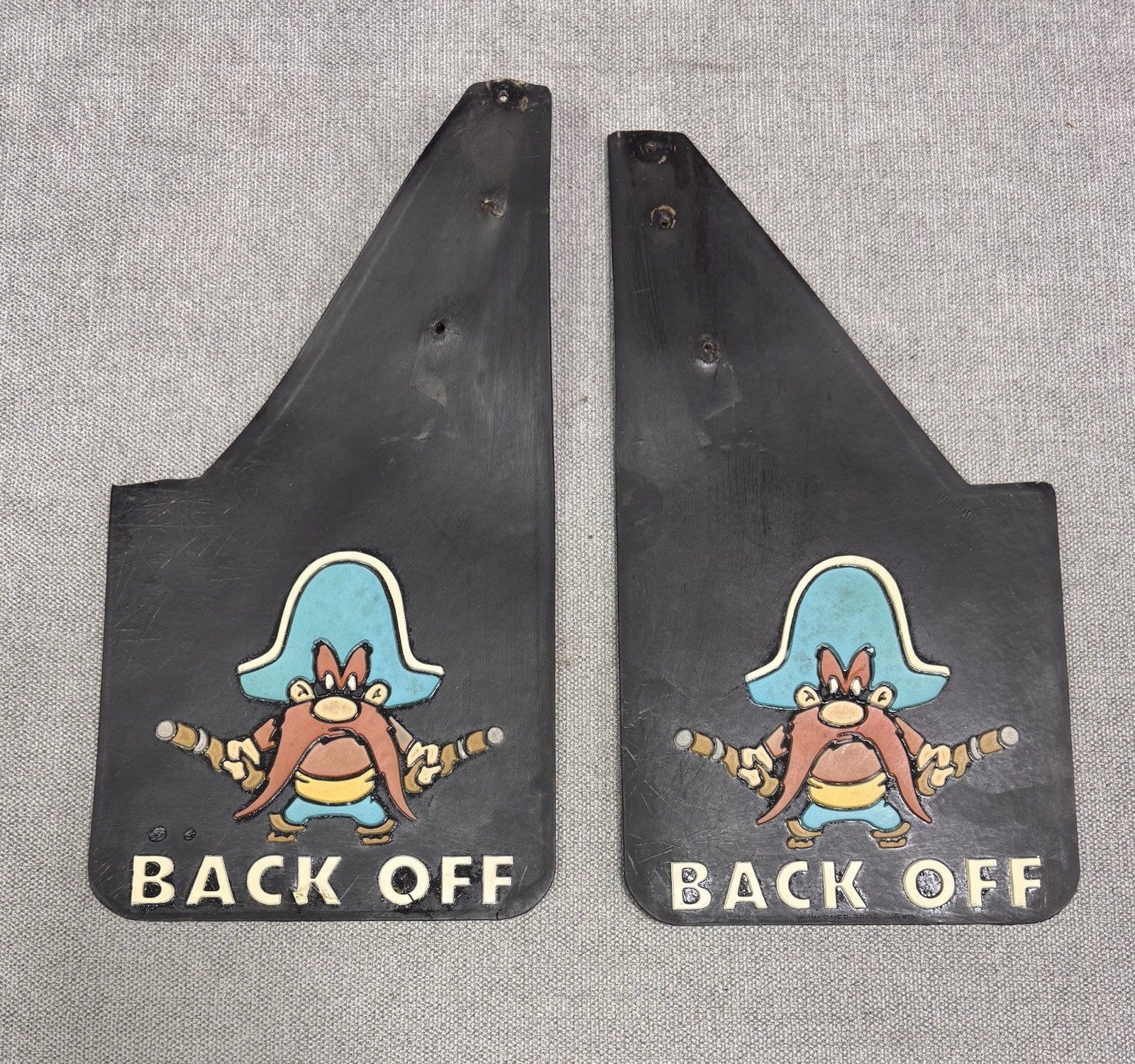 Vintage Yosemite Sam Back Off Mudflaps Looney Tunes 80’s Cartoon