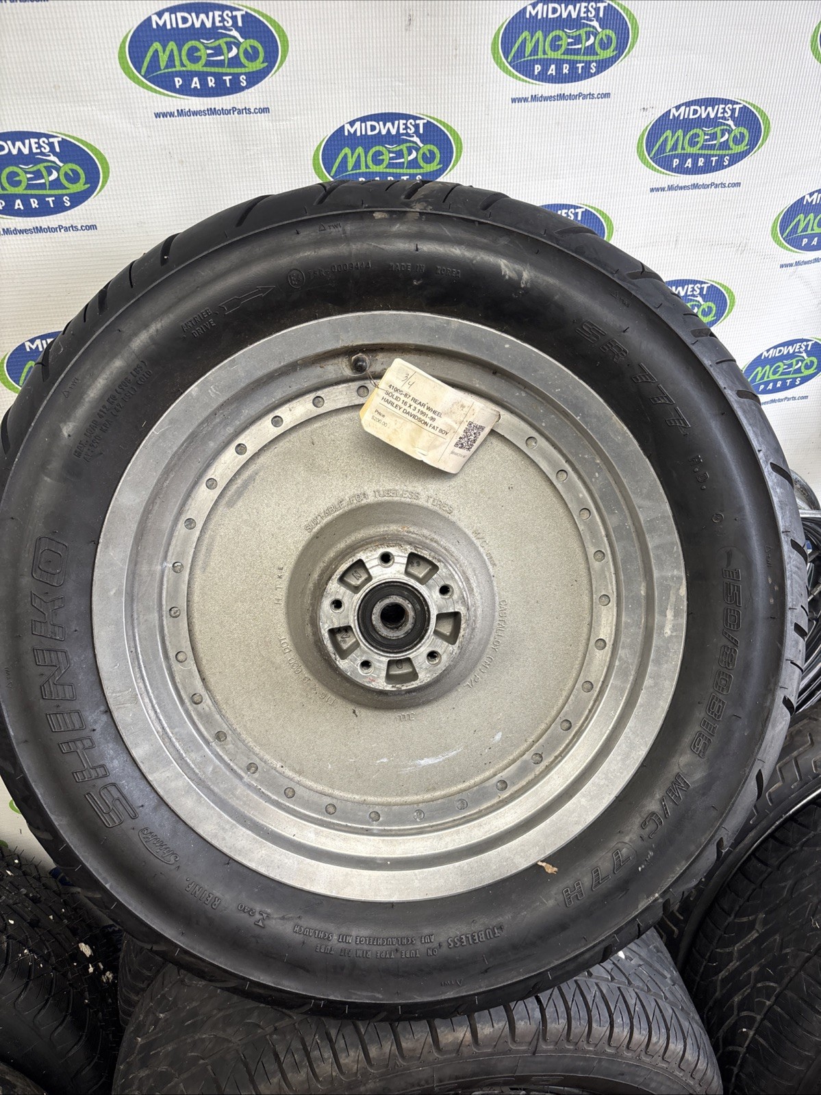Harley 41008-87 Rear Solid Wheel SILVER 16x3 3/4\