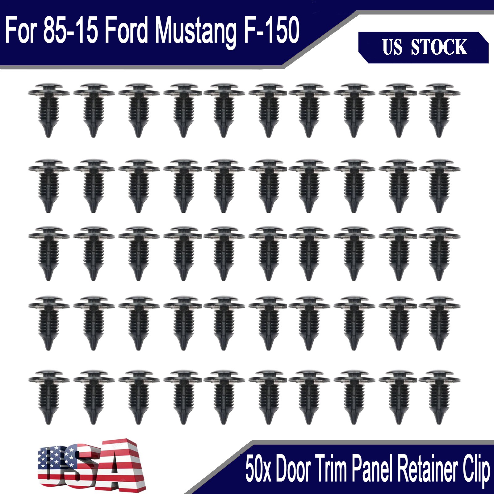 6505878AA New 50x Door Trim Panel Retainer Clip For Ford Mustang F-150 1985-2015