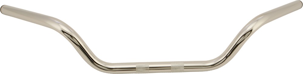 HardDrive 1in. Low Buckhorn Handlebar 3in. Rise Chrome Steel