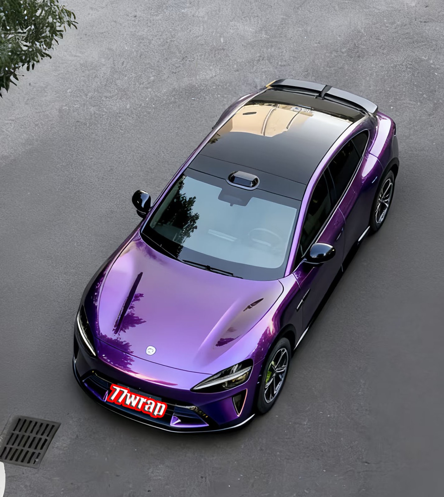 PET 50FT x 5FT Gloss Metallic Pearl Car Vinyl Wrap Hood Sticker Midnight PUR US PET 50FT x 5FT Gloss Metallic Pearl Car Vinyl Wrap Hood Sticker Midnight PUR US