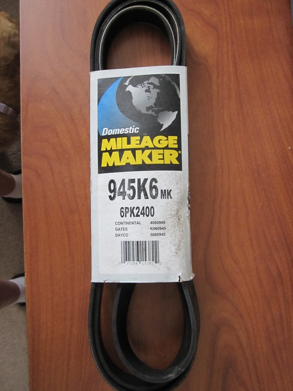 Serpentine Belt MILEAGE MAKER 947K6MK 4060945 5060945 K060945 6PK2405 6PK2400