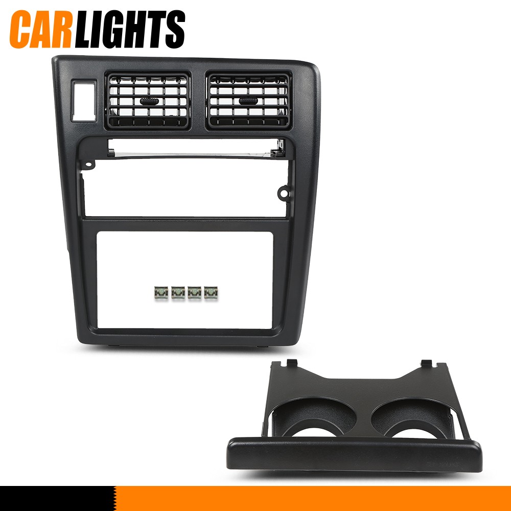 Fits 1995-1997 Toyota Tacoma Dash Center Air Vent Radio Bezel Trim w/ Cup Holder