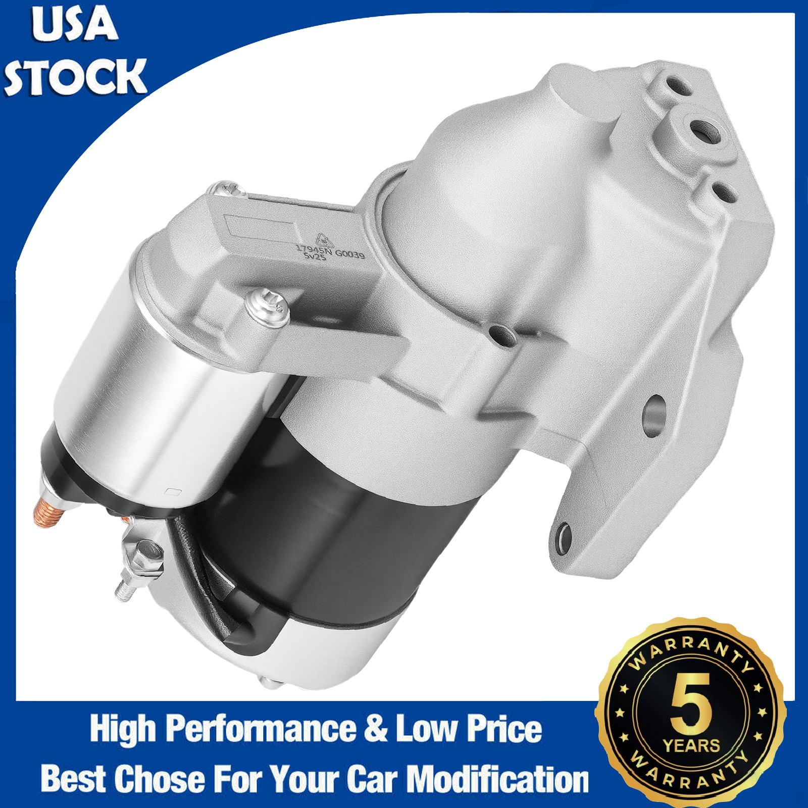 17945N Starter For 2006-2009 Ford Fusion V6 3.0L 2006-2009 Mercury Milan V6 3.0L