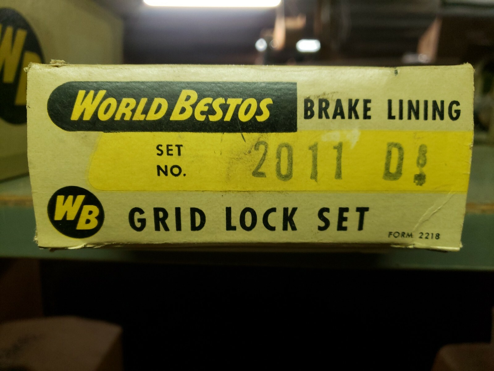 NORS WORLD BESTOS 2011-D BRAKE SHOE LINING (8) NORS WORLD BESTOS 2011-D BRAKE SHOE LINING (8)