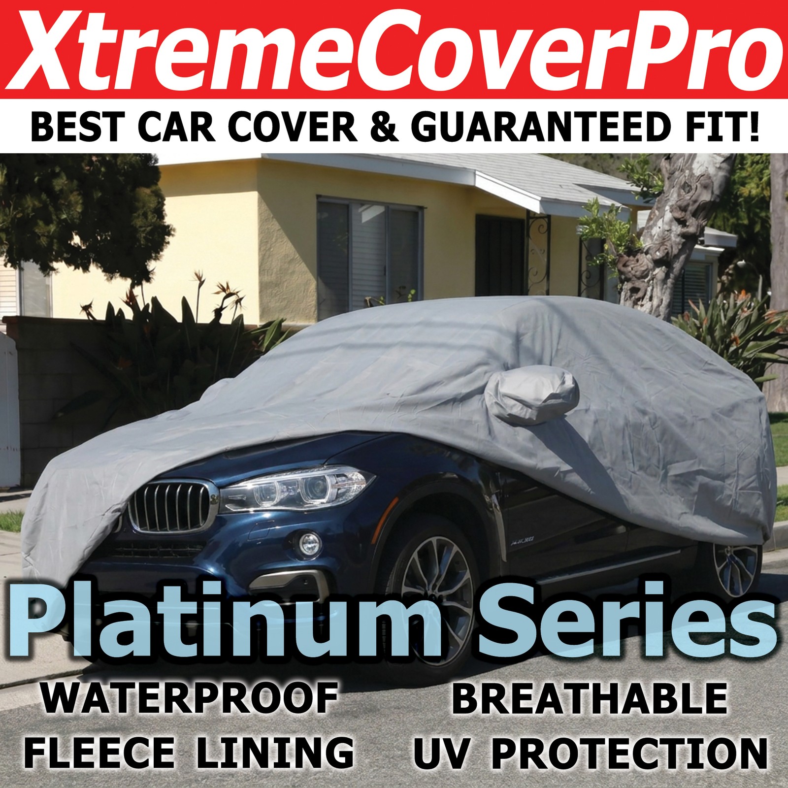 2016 2017 2018 2019 BMW X6 X6M CAR COVER W/MIRROR POCKET - GREY