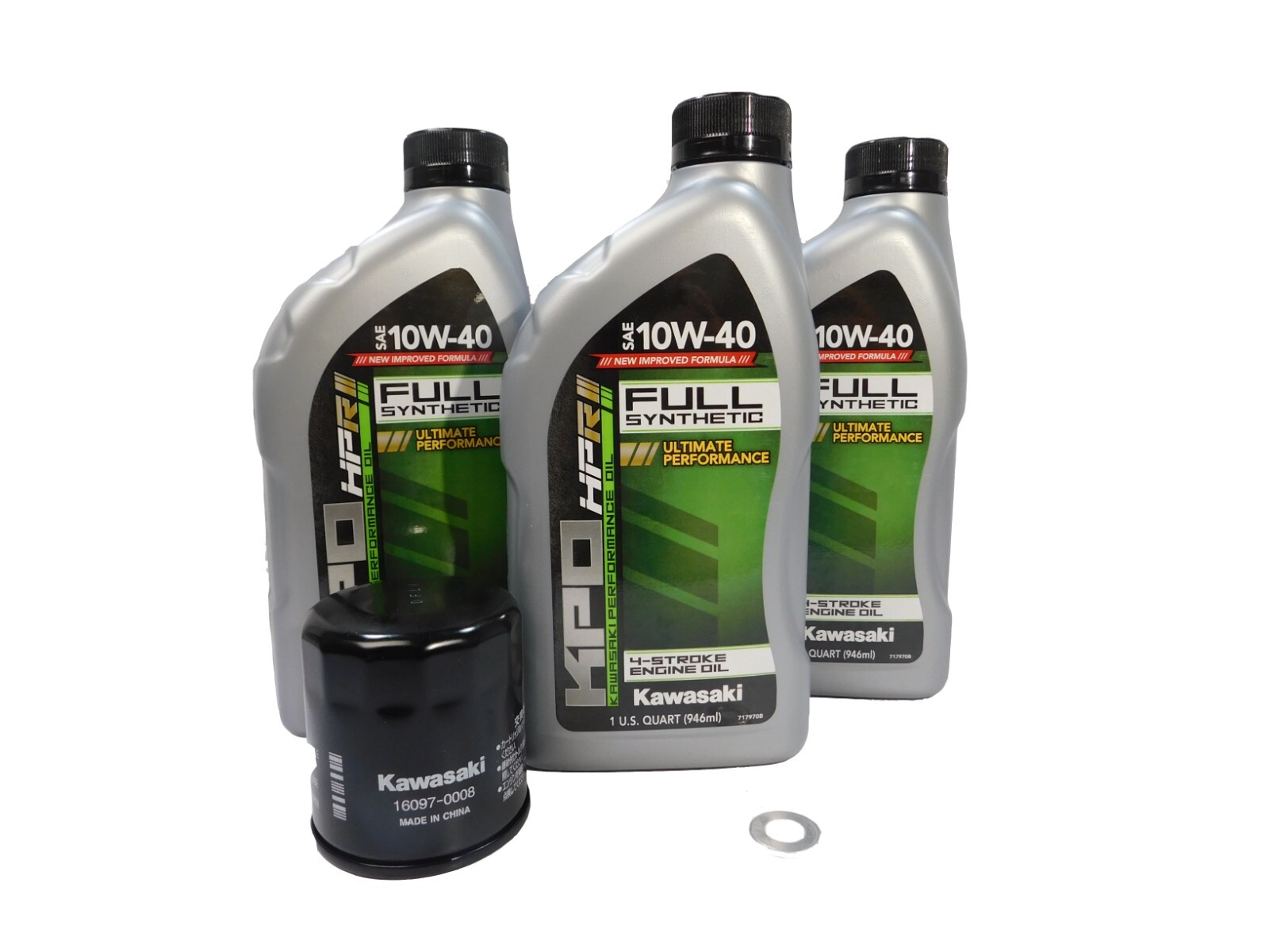 1987-1995 Kawasaki Vulcan 88 VN1500 OEM Full Synthetic Oil Change Kit KAW109