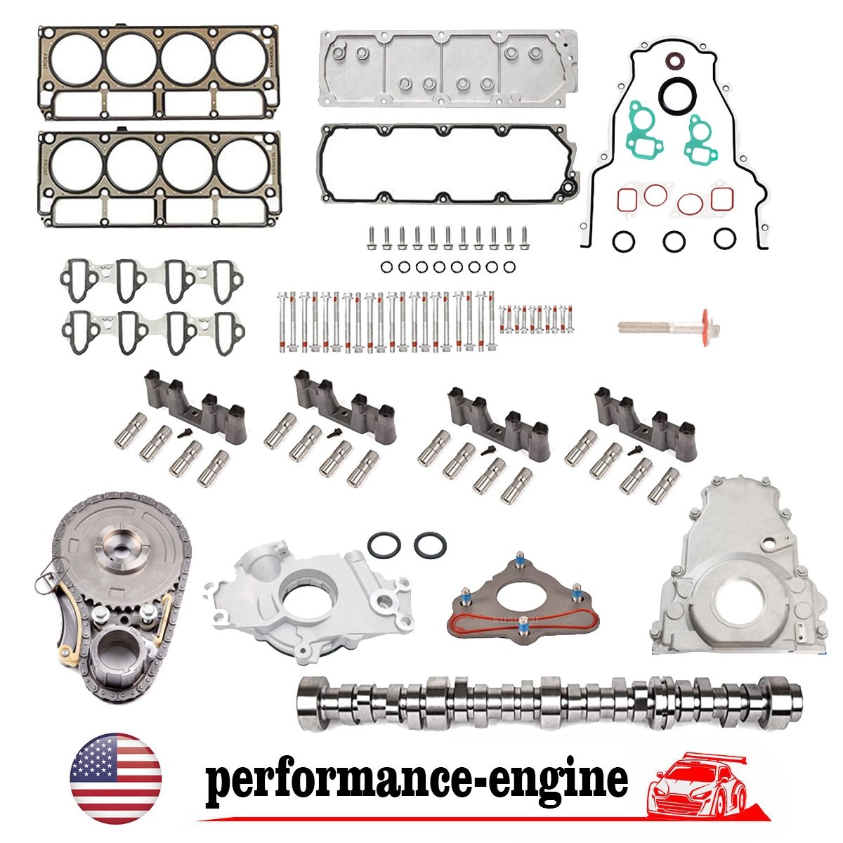NON-AFM DOD Replacement Kit CAM KIT 5.3L LIFTERS KIT FOR 2007-13 Chevrolet GM
