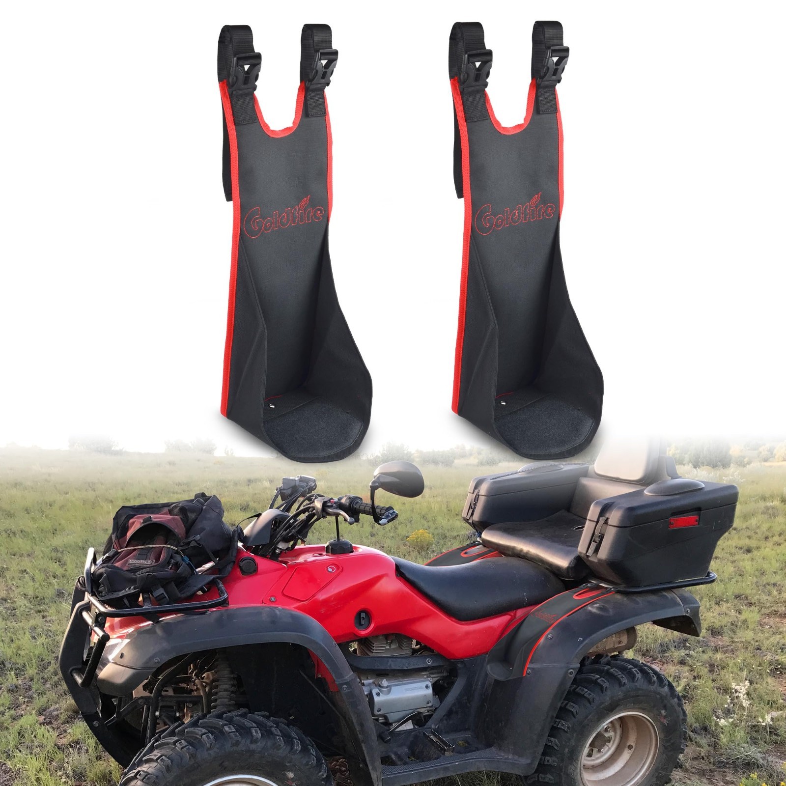 Universal Adjustable ATV Rear Passenger Foot Rest Pegs - Heavy Duty Foldable Acc Universal Adjustable ATV Rear Passenger Foot Rest Pegs - Heavy Duty Foldable Acc