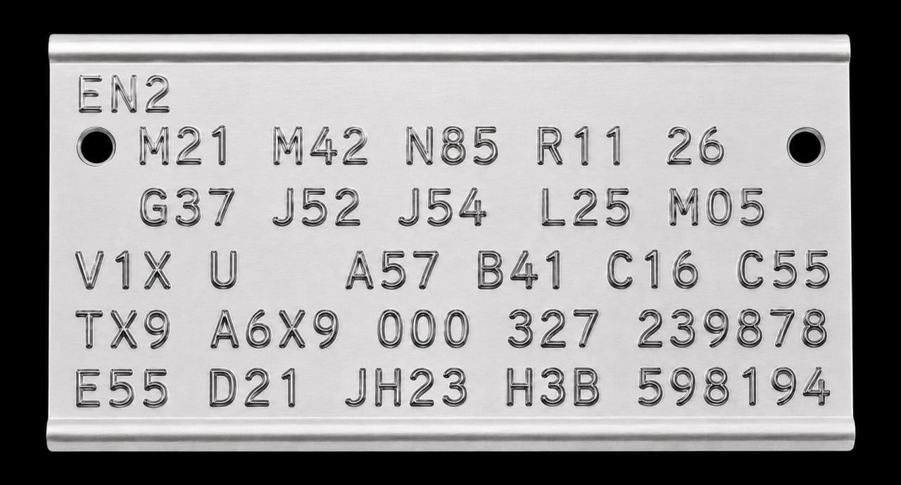 NEW 1970-71 Mopar Fender Tag Data Trim Cowl Plate Plymouth Barracuda Cuda models