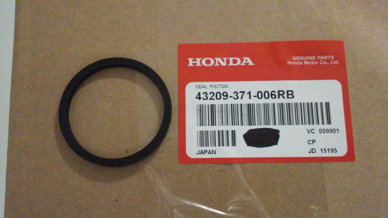 (2) New Honda 43209-371-006 Piston Seal 38mm (Lot of 2) (2) New Honda 43209-371-006 Piston Seal 38mm (Lot of 2)