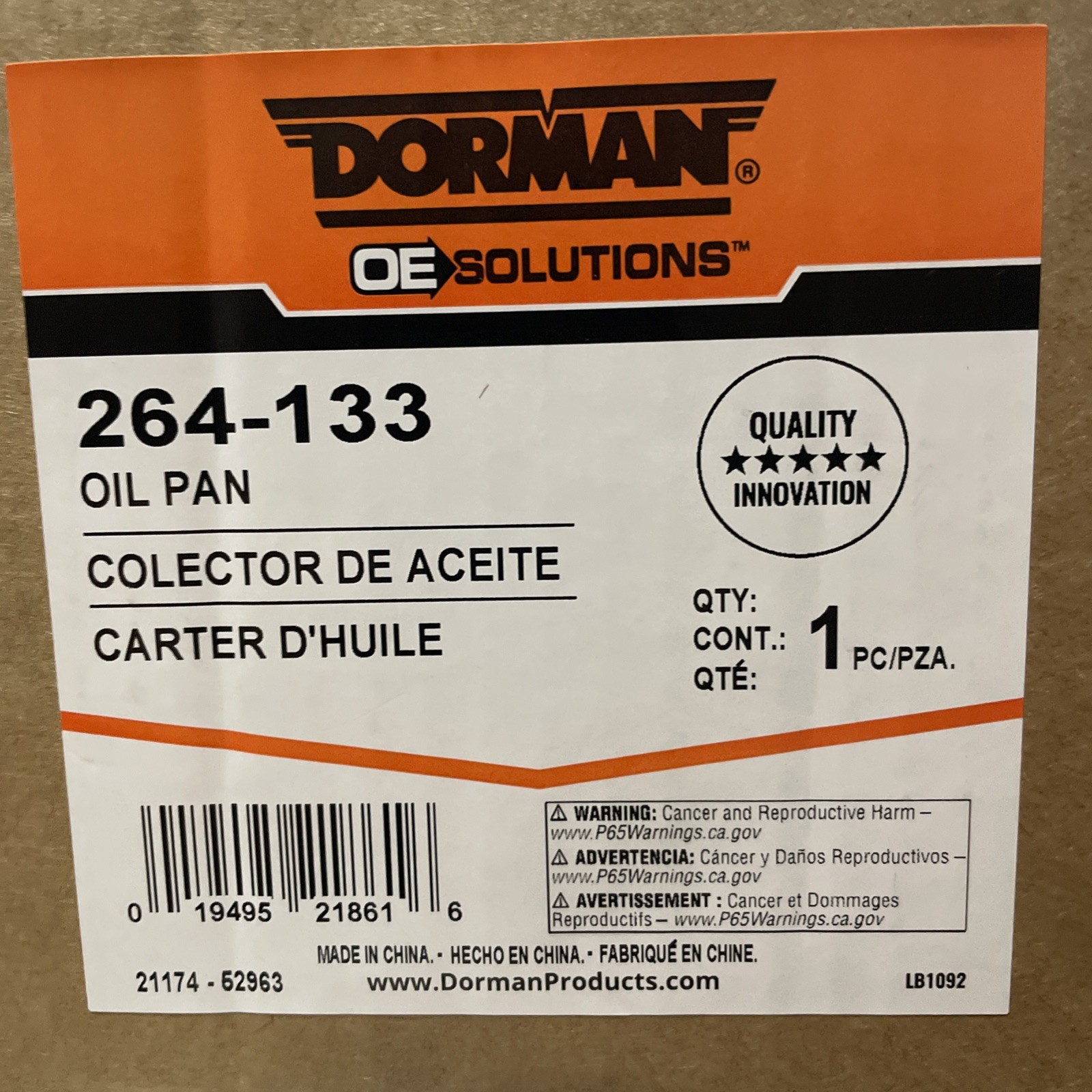 Dorman 264-133 Engine Oil Pan for Select Models