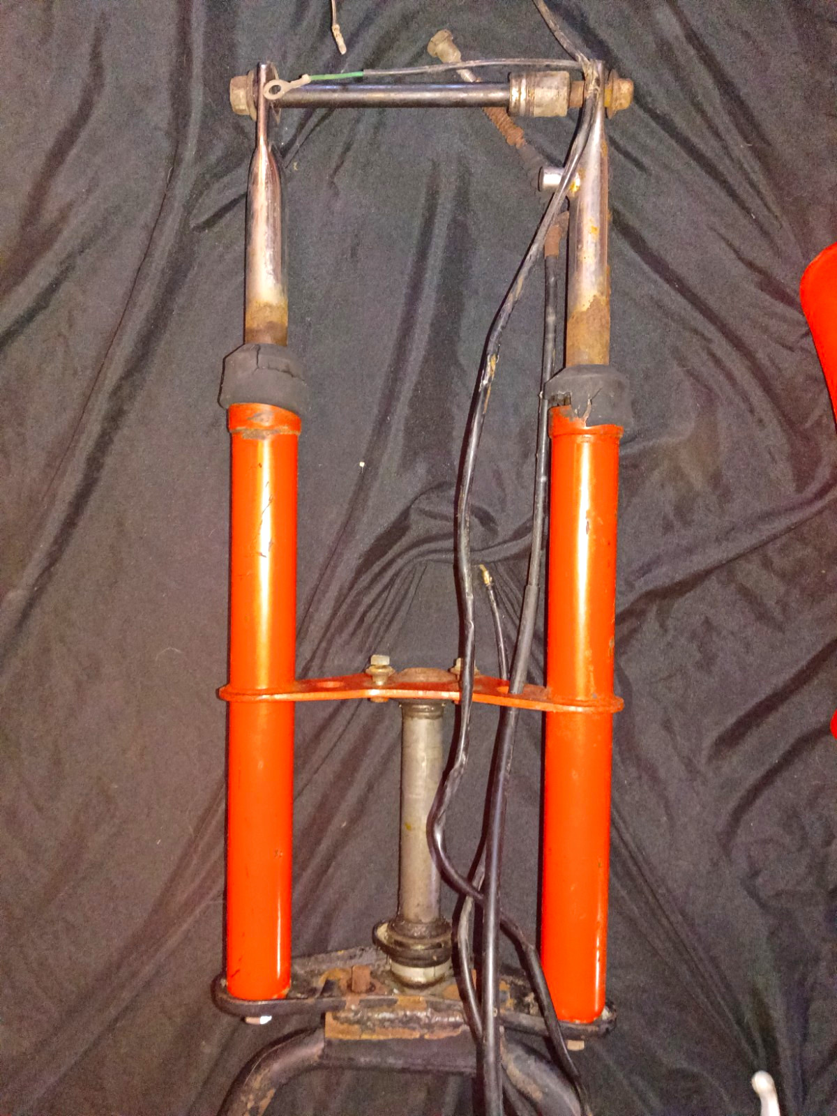 1985 Honda Z50r Complete Oem Forks Triple Tree Bars And Fender 1985 Honda Z50r Complete Oem Forks Triple Tree Bars And Fender