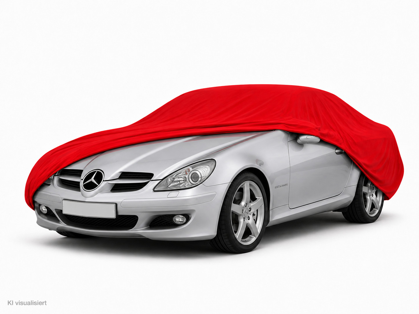 Platin Carparts Indoor Stretch Car Cover for Mercedes-Benz SLK R171 Red