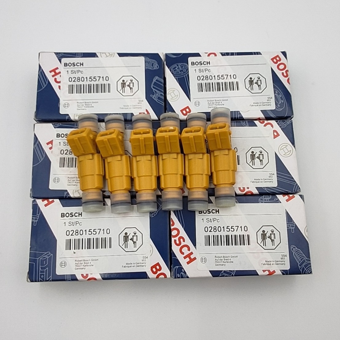 6 pcs Bosch Fuel Injector For Ford Jeep Wrangler Cherokee 4.0L (OEM 0280155710) 6 pcs Bosch Fuel Injector For Ford Jeep Wrangler Cherokee 4.0L (OEM 0280155710)