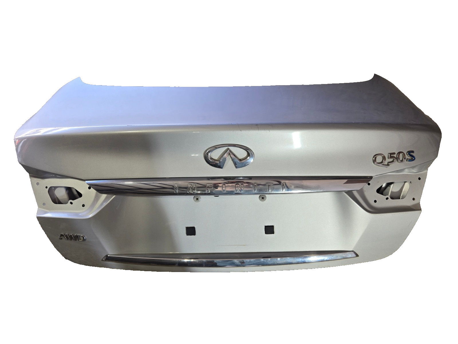 2014 2017 Infiniti Q50 sedan rear back trunk deck lid boot silver shell OEM