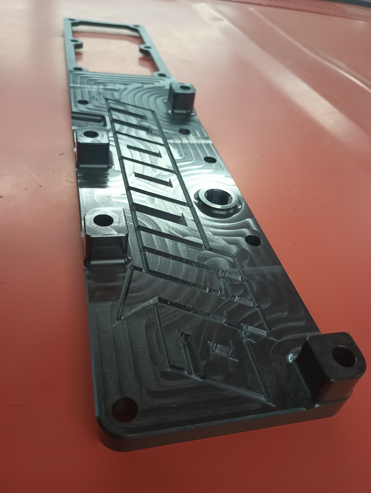 Cummins 6.7 Billet Intake Plate Custom Machined Aluminum Moonlite Machine Cummins 6.7 Billet Intake Plate Custom Machined Aluminum Moonlite Machine