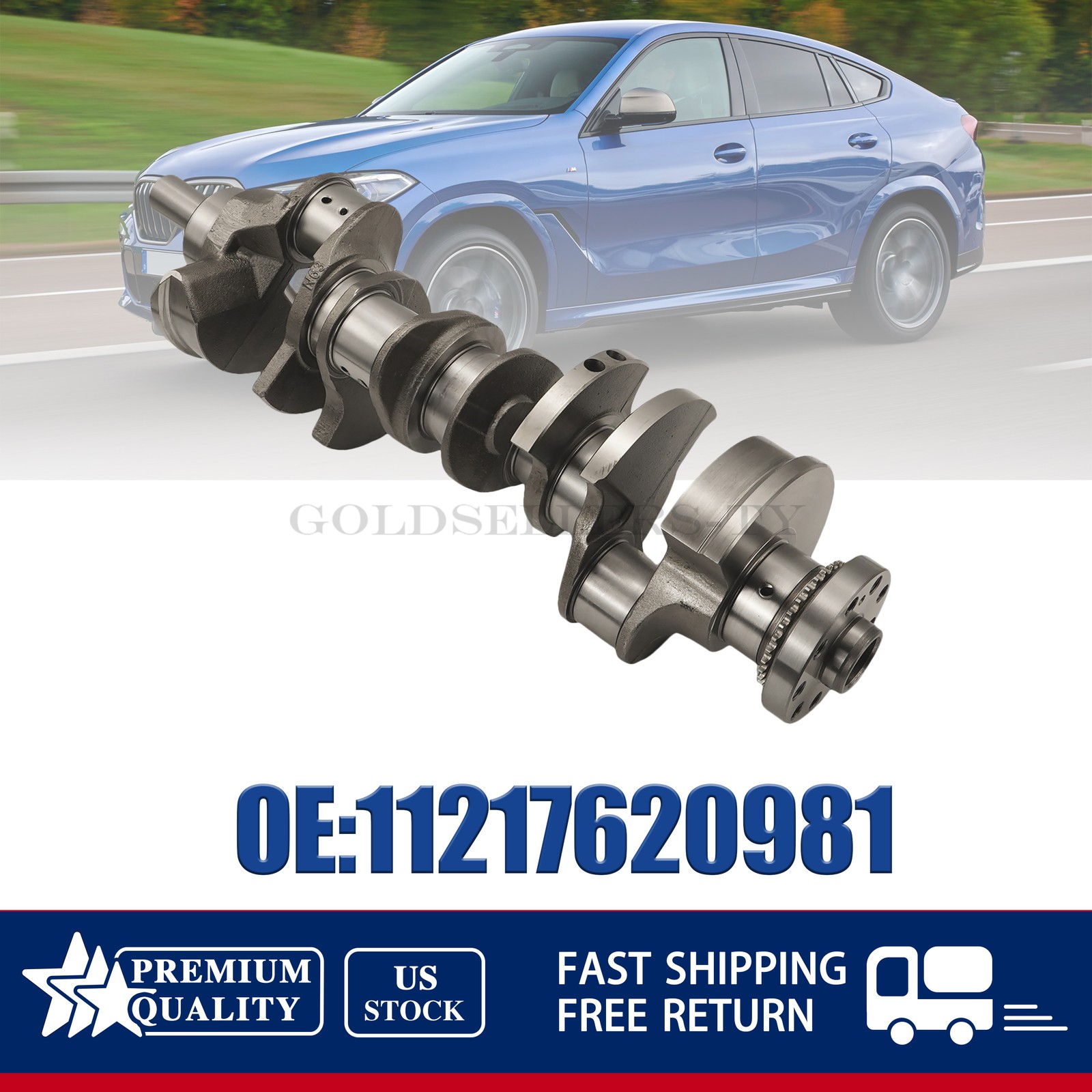 NEW Crankshaft Fits BMW N63 4.4L 550i 650i 750i X5 X6 V8 2009-2019 11217620981