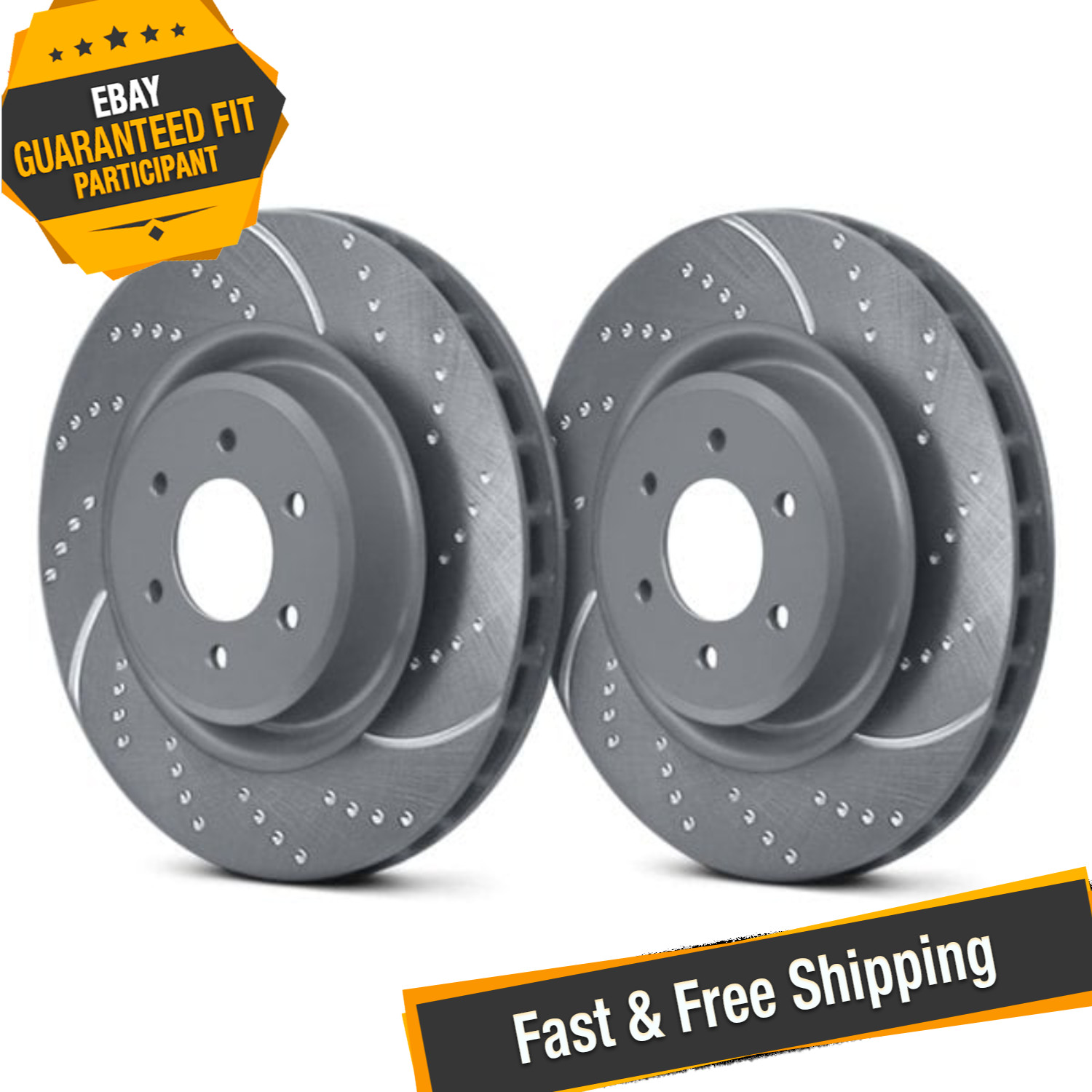 EBC GD7579 3GD Series Sport Dimpled and Slotted 1-Piece Rear Brake Rotors
