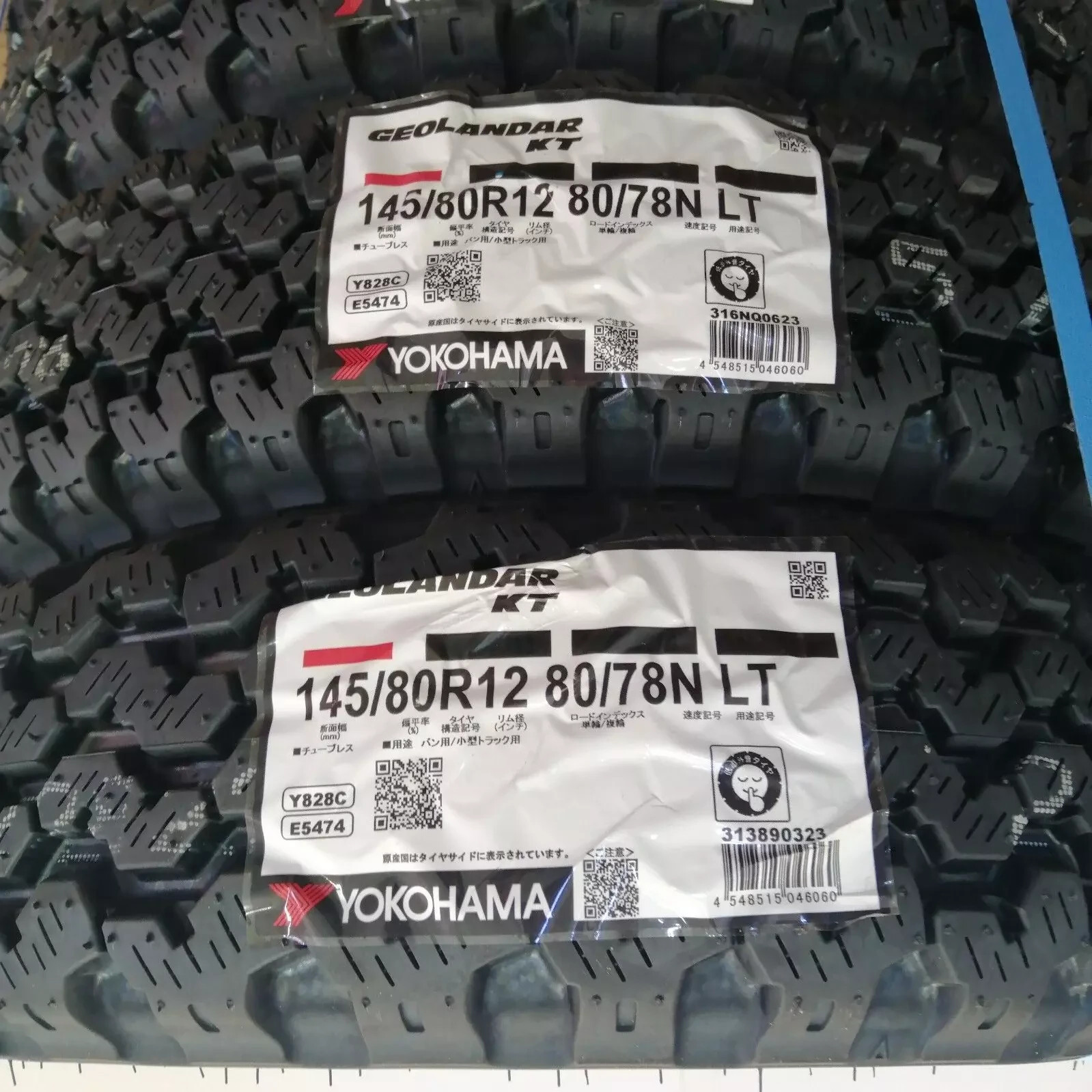 YOKOHAMA Y828 Geolander KT 145/80R12 Tires Snow Mud New set of 2