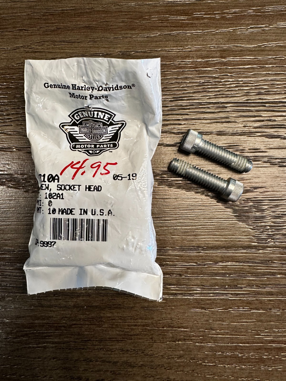 1 NOS Harley Davidson Socket Head Screw 3210A