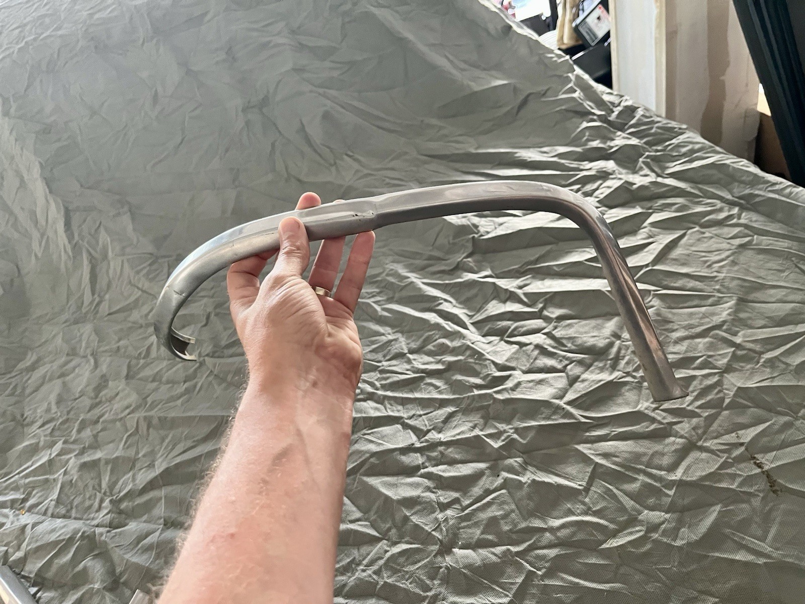 1958 Buick Eyebrow Trim Above Headlight Passenger Side RH Stainless Molding 1958 Buick Eyebrow Trim Above Headlight Passenger Side RH Stainless Molding