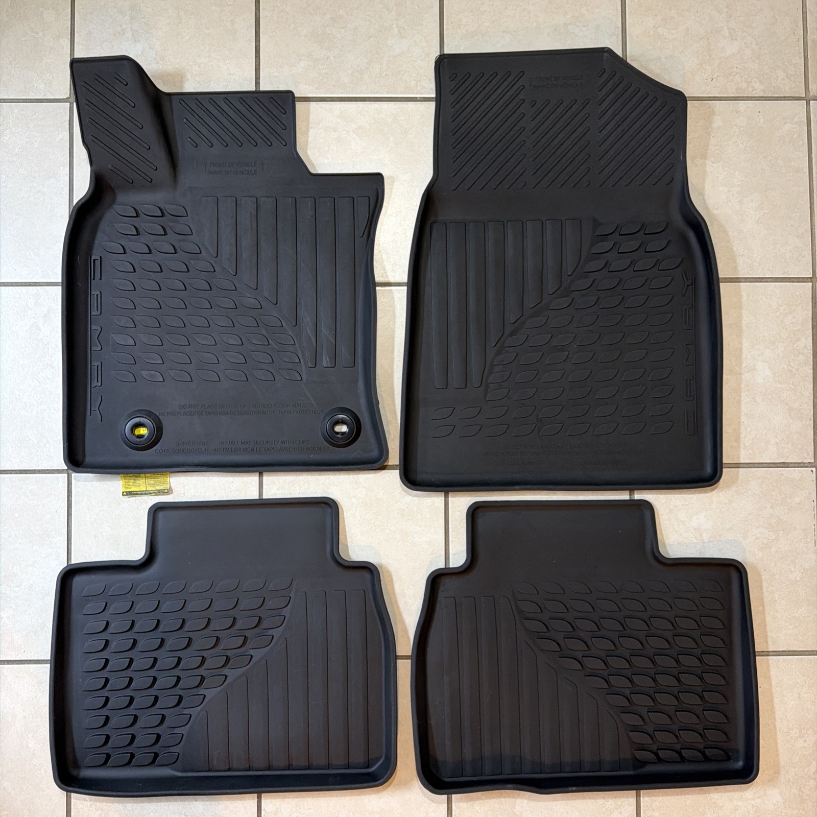 2025-2026 Toyota Camry Oem All Weather Factory Floor Mats Genuine 4pc Set 