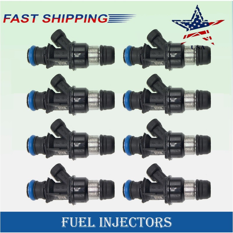 8PCS 25348180 FUEL INJECTORS 42LBS FITS FOR CHEVY GMC 8.1L TRUCK 440CC USA