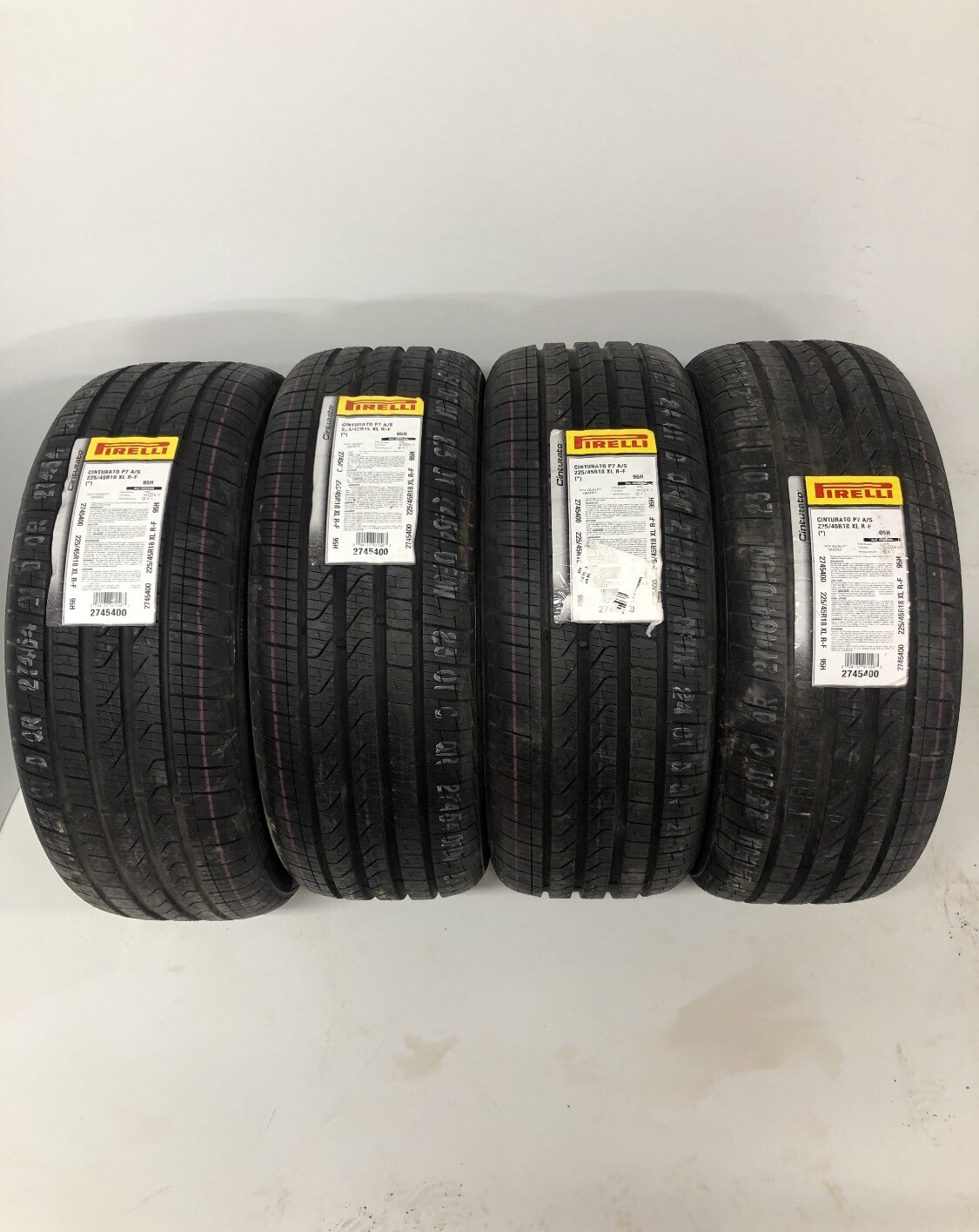 4 X New Pirelli CINTURATO P7 All Season 225/45R18 XL 95H RUN FLAT (*) Tires