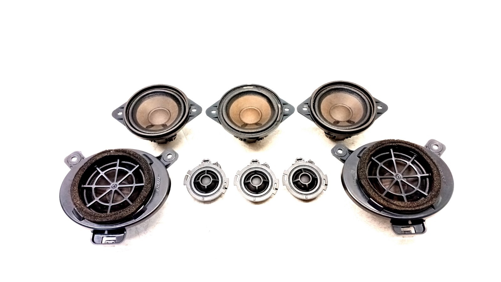 07-15 AUDI 4L Q7 SPEAKER FRONT REAR LEFT RIGHT BOSE SET OEM 080125
