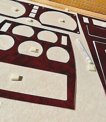 CHEVY CORVETTE C3 FIT 1978 -1982 DASH TRIM KIT AUTO INTERIOR CHERRY BURLWOOD SET