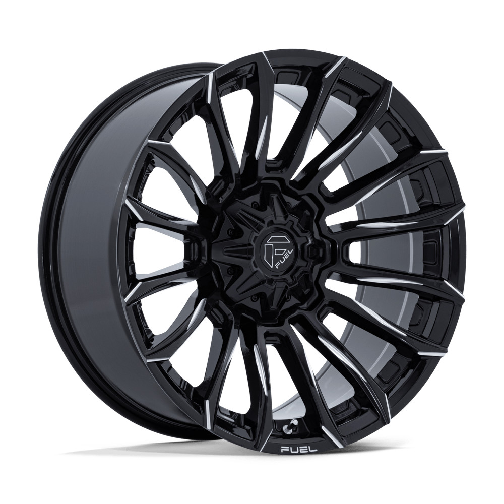 22x9 Fuel Off-Road FC889 Blade Gloss Black Milled Wheel 8x180 (1mm)