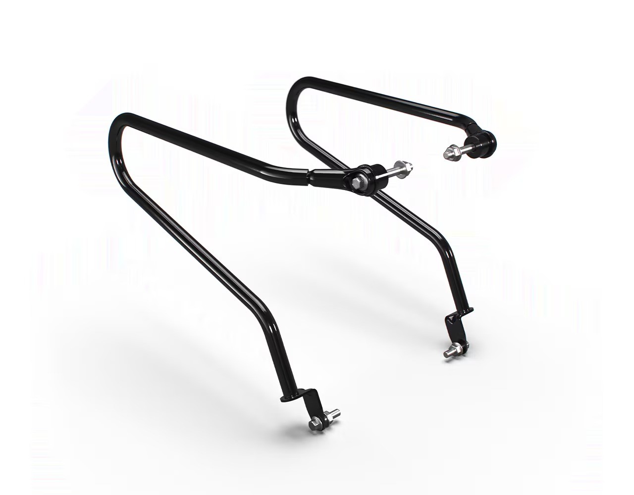 Royal Enfield Soft Pannier Rails Black Pair 350 Meteor