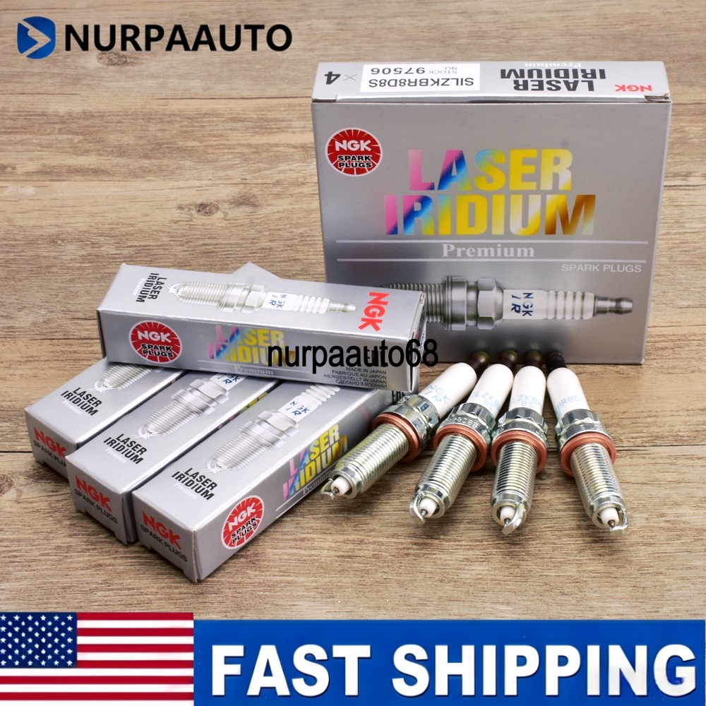 4PCS NGK Laser Iridium Spark Plugs For BMW 12120039664 97506 SILZKBR8D8S US 4PCS NGK Laser Iridium Spark Plugs For BMW 12120039664 97506 SILZKBR8D8S US