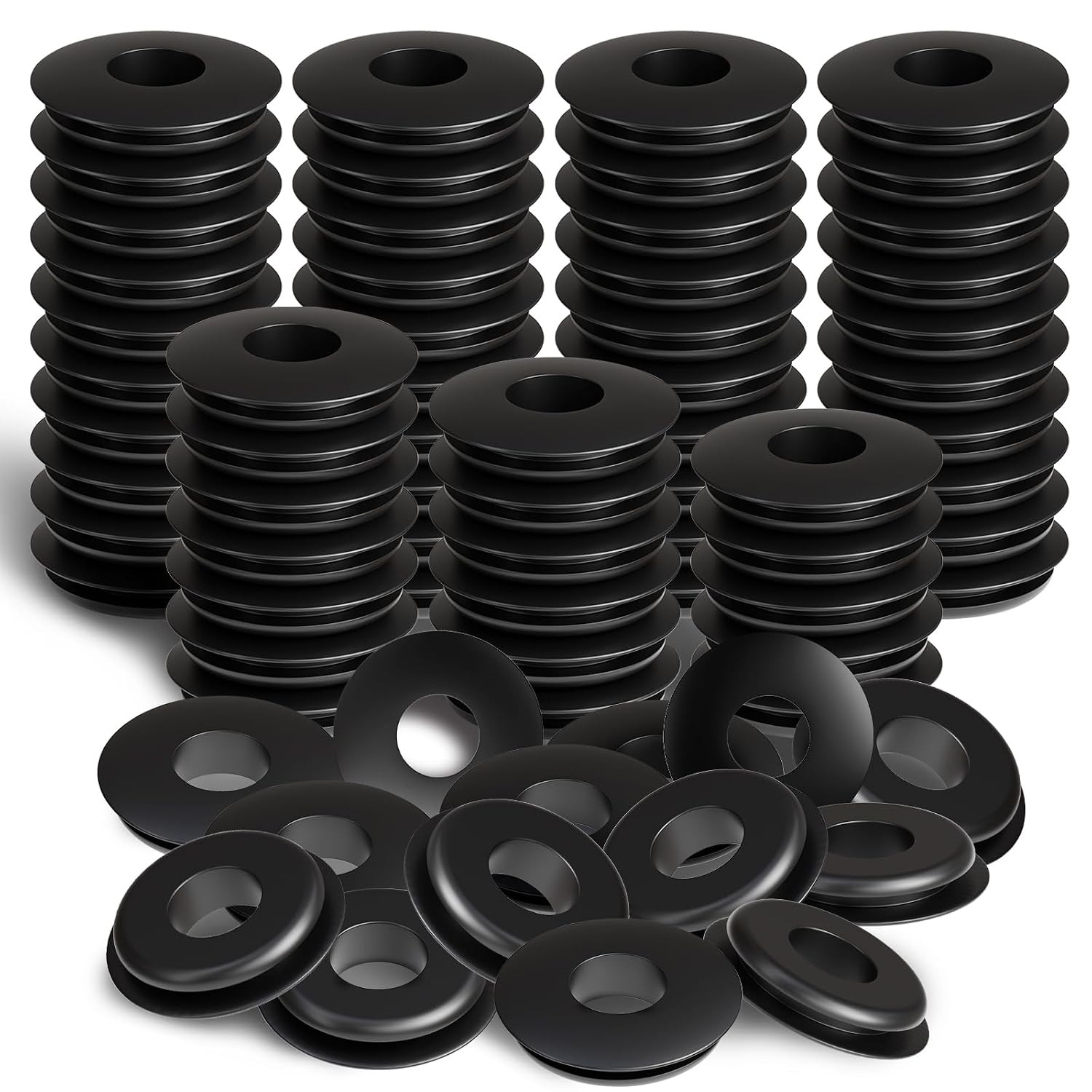 100pcs Glad Hand Seals Black Truck Rubber 1 inch