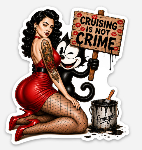 Lowrider Felix the Cat Carshow Sticker - \