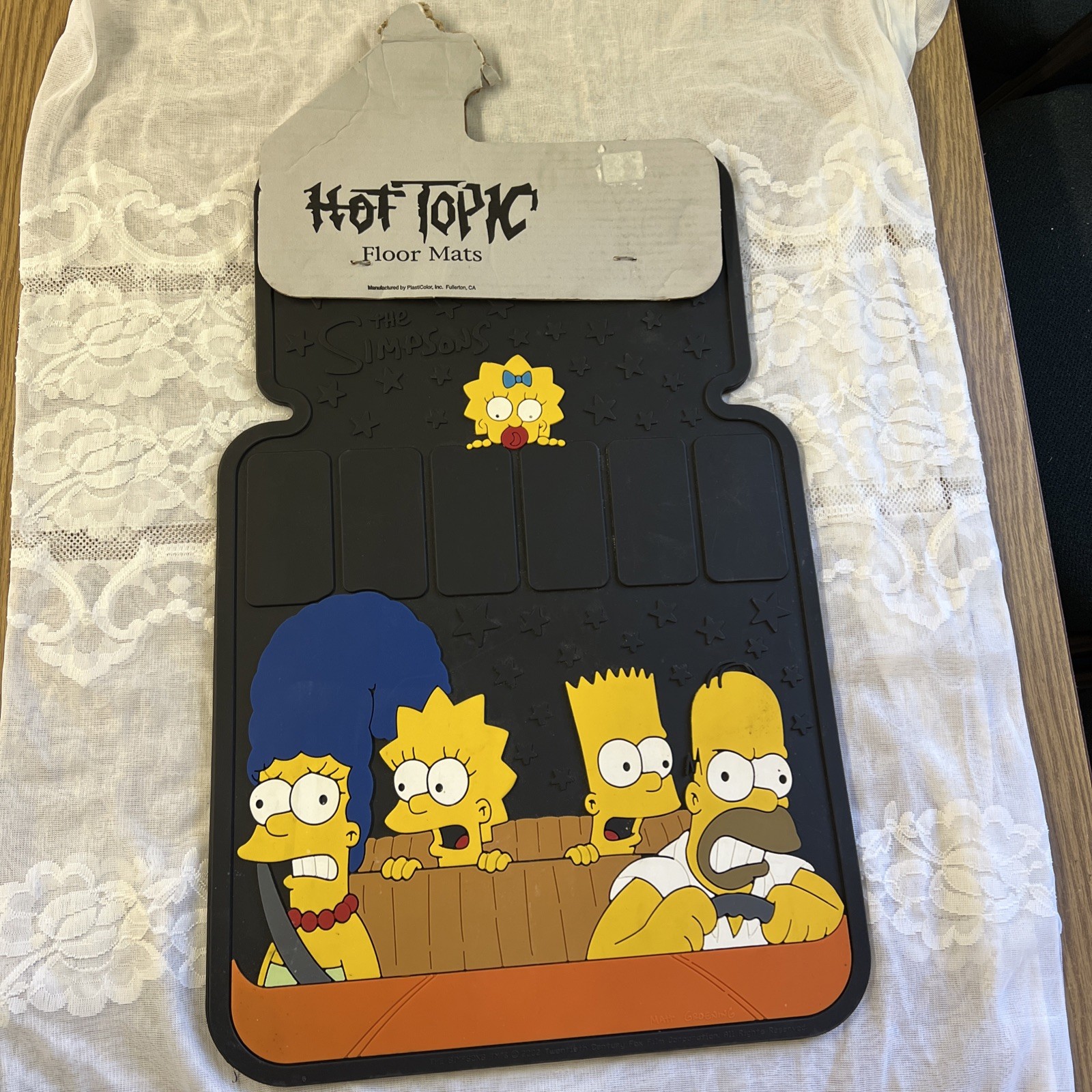 The Simpsons Vintage Hot Topic 2002 Pair (2) Rubber Car / Truck Floor Mats The Simpsons Vintage Hot Topic 2002 Pair (2) Rubber Car / Truck Floor Mats