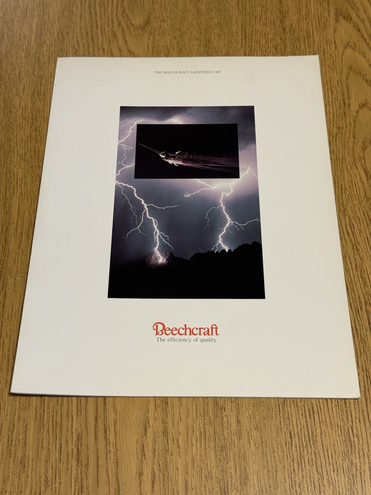 1970's Beechcraft Lightning 38 P Sales Folder